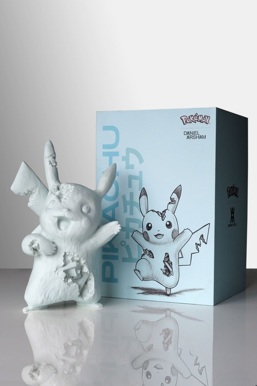 blue crystalized pikachu arsham studio release artworks sculptures