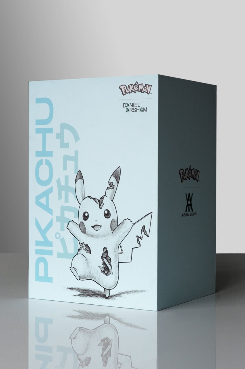 blue crystalized pikachu arsham studio release artworks sculptures