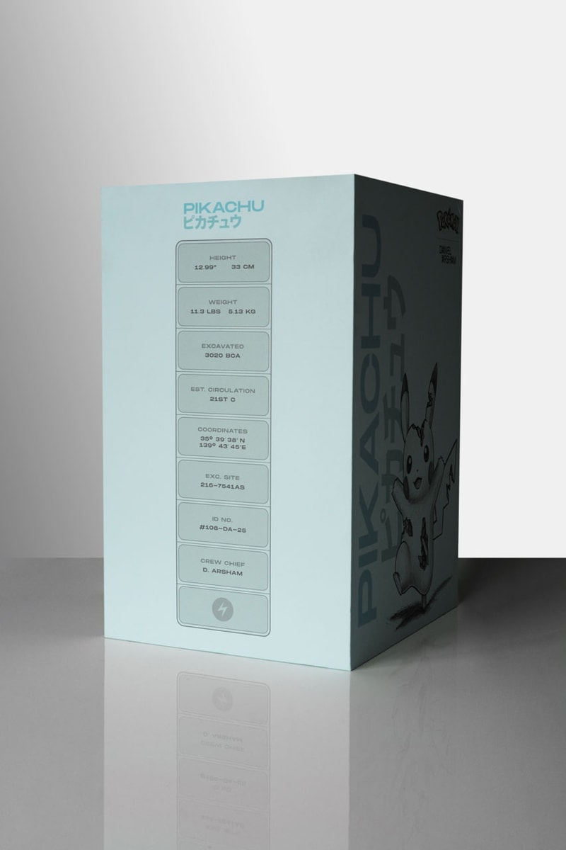 blue crystalized pikachu arsham studio release artworks sculptures