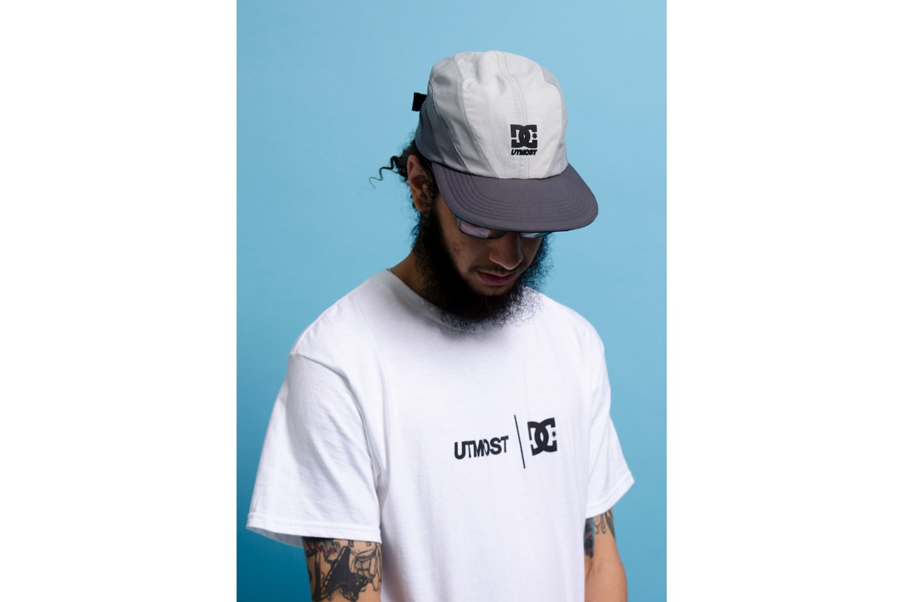 Utmost Co. x DC Shoes Lynx OG Capsule Collection Electric Blue Black White T-shirts Apple Core Skateboarding Caps Gray Branding 