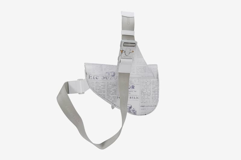 Daniel Arsham x Dior Newspaper Print Saddle Bag accessories bags high fashion french France Luxury leather goods side bag purse 