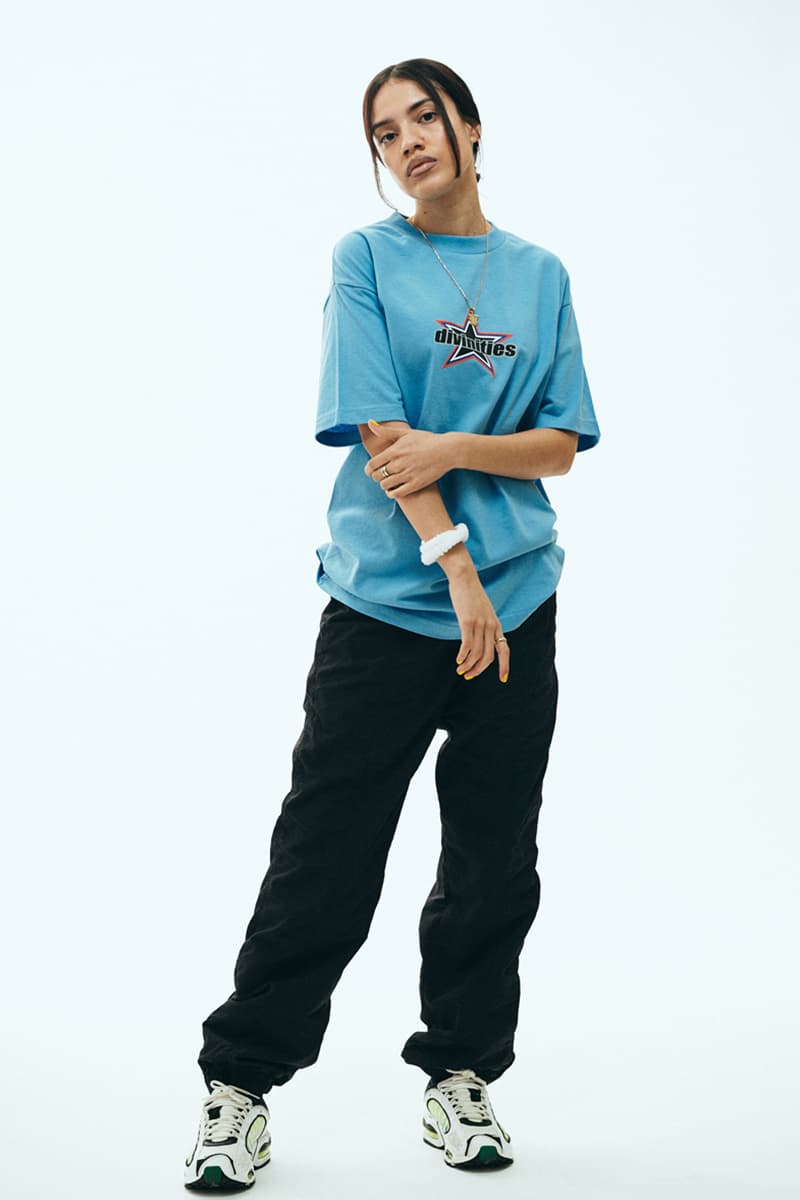 DIVINITIES Spring 2020 Collection Lookbook streetwear los angeles '90s graphics t-shirts pants screenprint