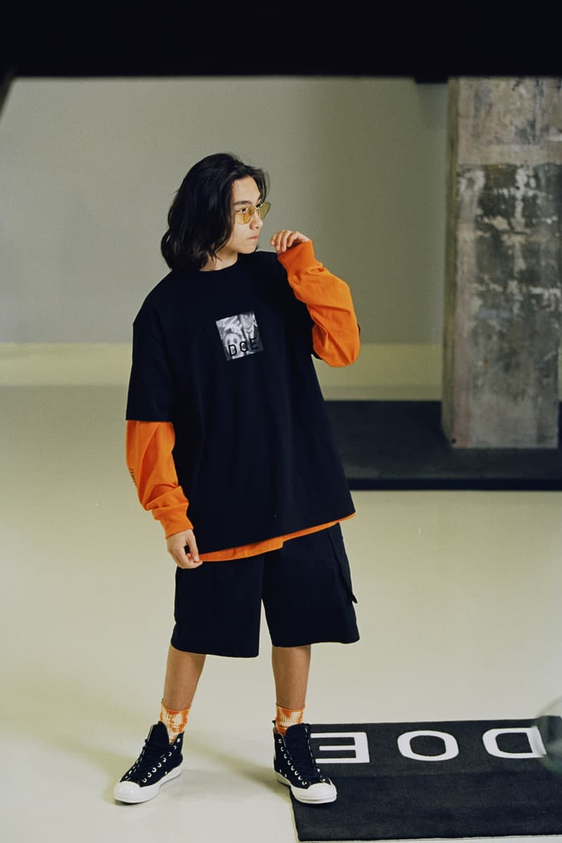 DOE SS20 "Boundary" Lookbook Shanghai clothing fashion Retail shirts cargo shorts graphic tees streetwear summer DOE 