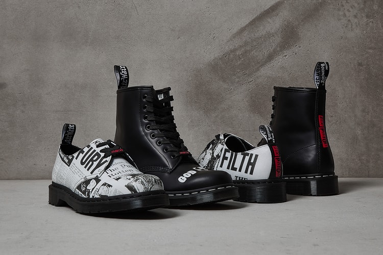 Sex Pistols & Dr. Martens Reunite for Punk-Indebted Leather Footwear