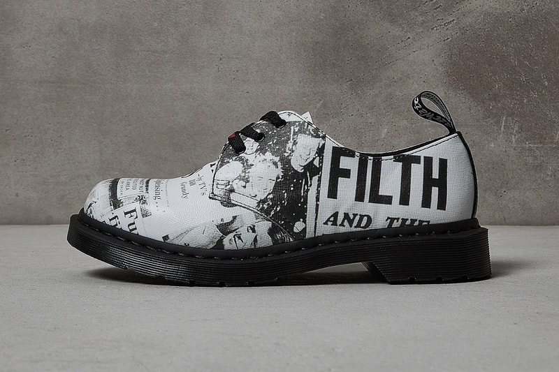 Sex Pistols Dr Martens 1461 1460 menswear streetwear spring summer 2020 collection god save the queen malcom mclaren bill grundy incident punk rock anarchy in the uk united kingdom england booots shoes footwear leather kicks airwair
