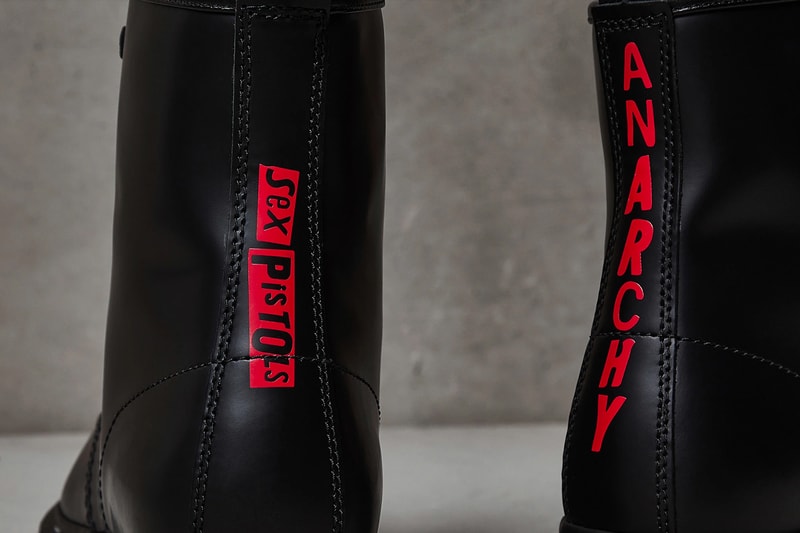 Sex Pistols Dr Martens 1461 1460 menswear streetwear spring summer 2020 collection god save the queen malcom mclaren bill grundy incident punk rock anarchy in the uk united kingdom england booots shoes footwear leather kicks airwair