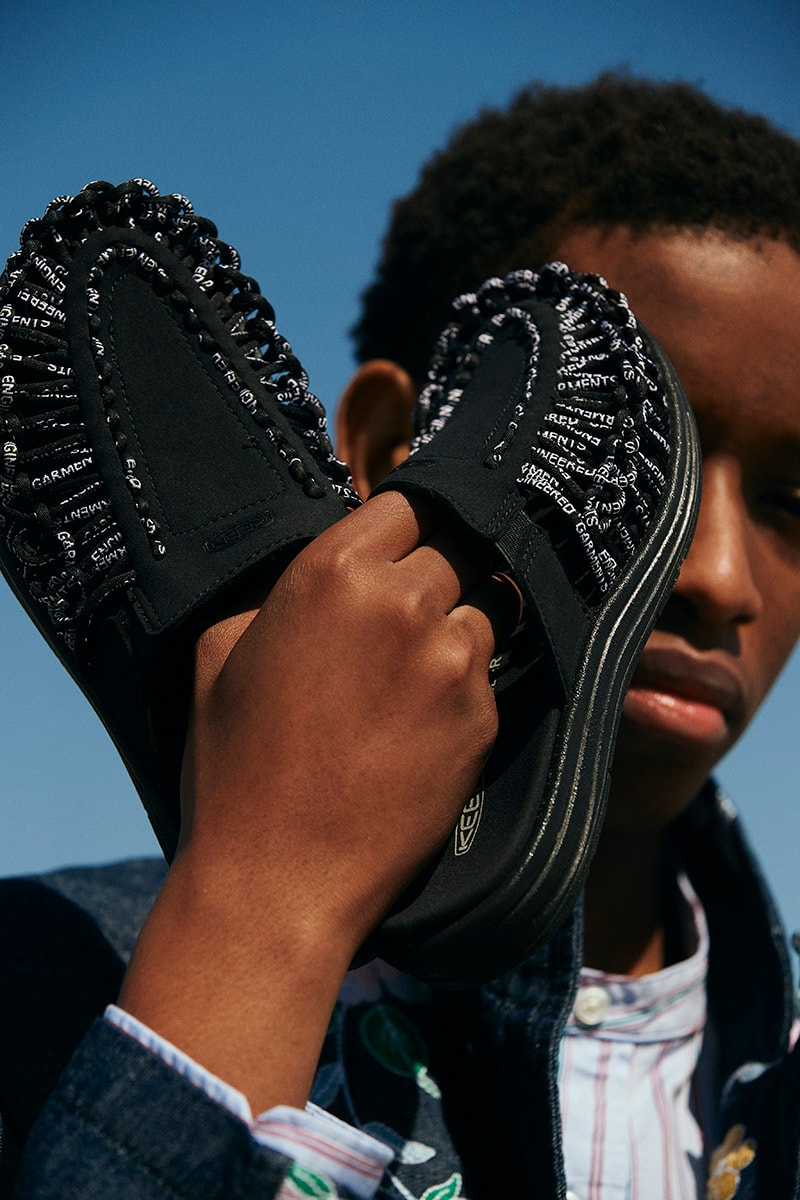 engineered garments keen uneek 2 slide sandal black white release date info photos price