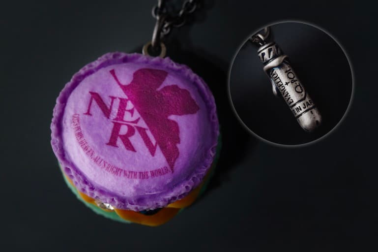neon genesis Evangelion x Q-pot Jewelry Capsule Release Info necklaces rei ayanami Katsuragi Misato mech biscuit pendant pill 9mg spear of longinus eva unit