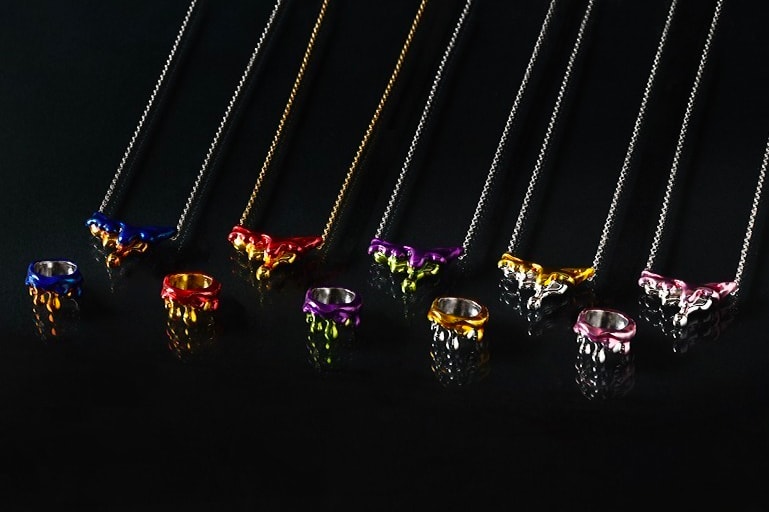 neon genesis Evangelion x Q-pot Jewelry Capsule Release Info necklaces rei ayanami Katsuragi Misato mech biscuit pendant pill 9mg  spear of longinus eva unit 