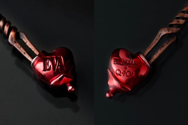 neon genesis Evangelion x Q-pot Jewelry Capsule Release Info necklaces rei ayanami Katsuragi Misato mech biscuit pendant pill 9mg spear of longinus eva unit