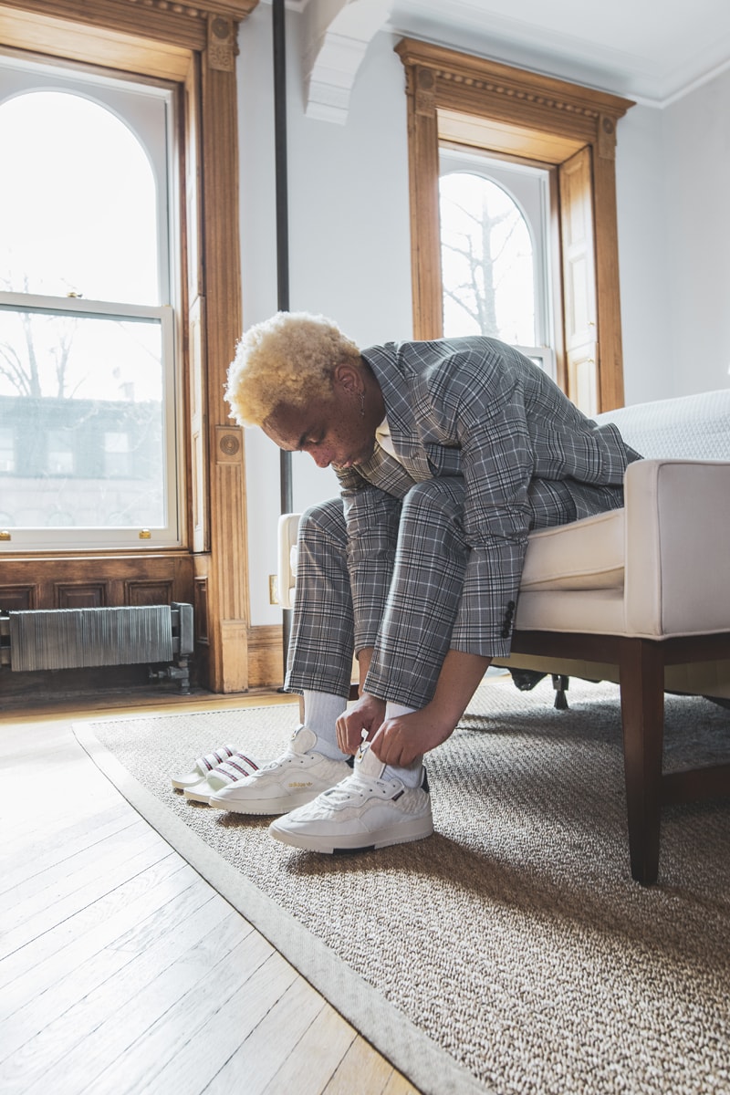 adidas Extra Butter Cable Knit SC Premiere and adilette 