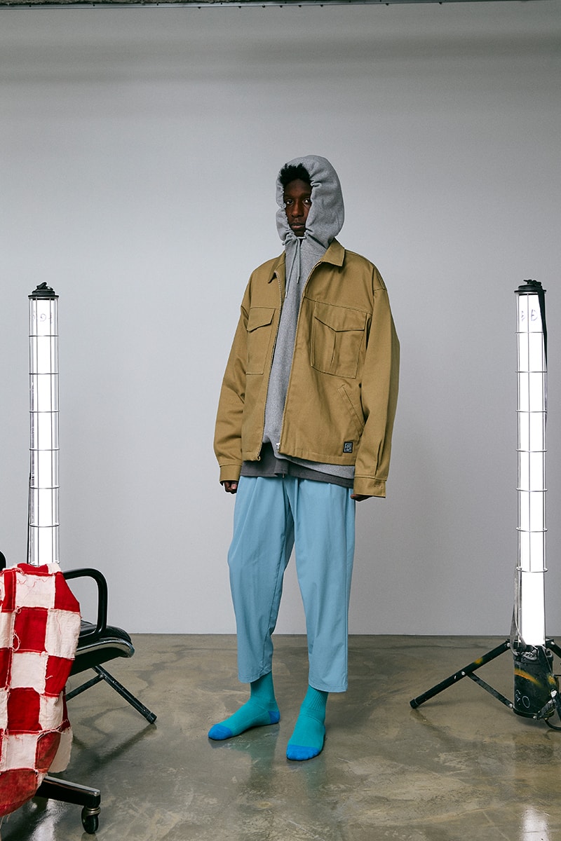FLAGSTUFF Fall Winter 2020 Lookbook menswear streetwear collection visuals japanese designer coats jackets t shirts graphics pants trousers slacks