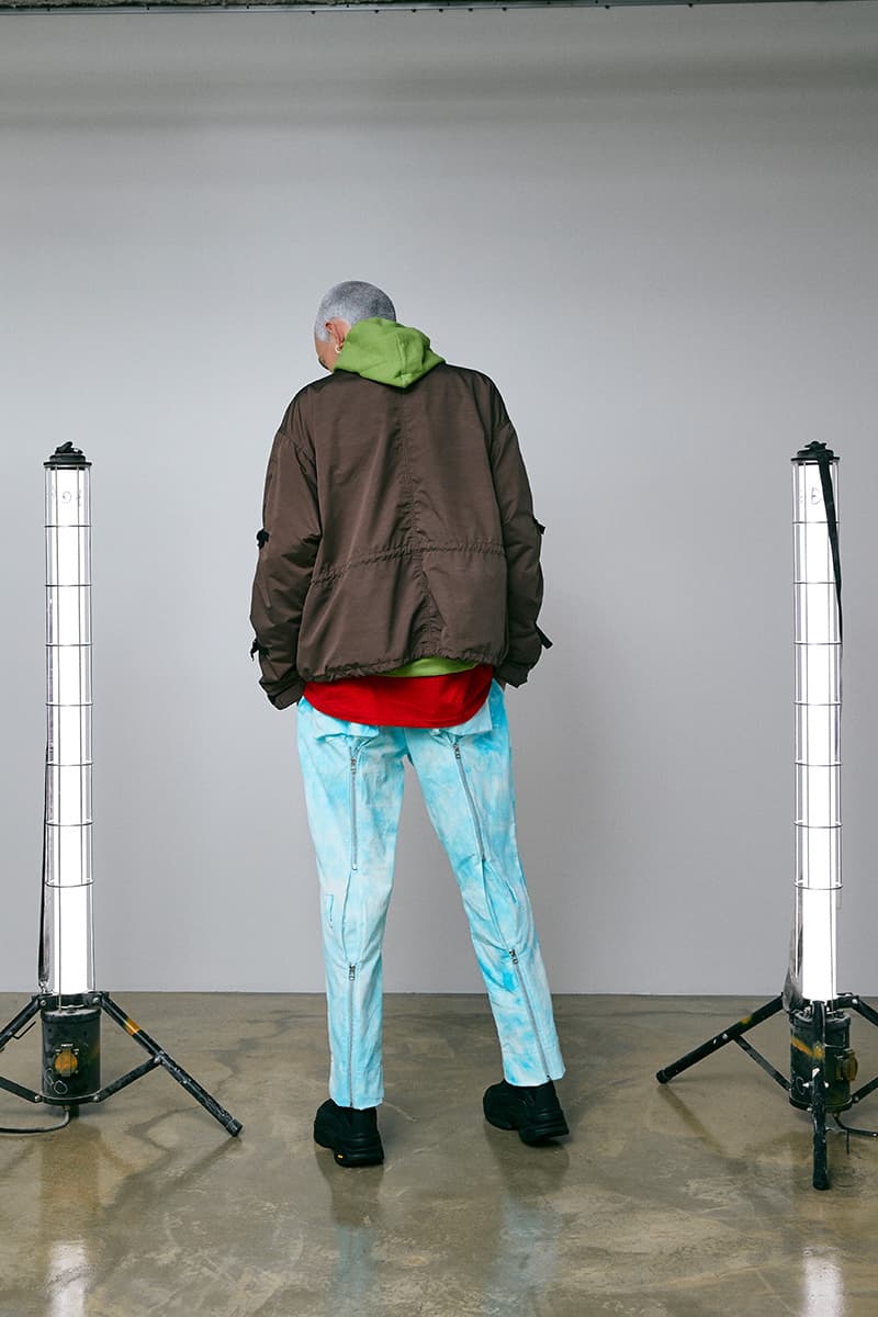 FLAGSTUFF Fall Winter 2020 Lookbook menswear streetwear collection visuals japanese designer coats jackets t shirts graphics pants trousers slacks