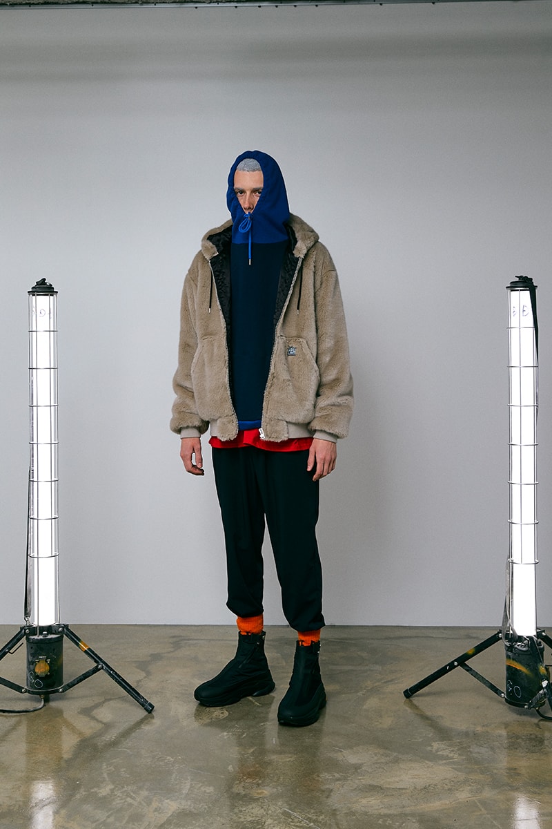 FLAGSTUFF Fall Winter 2020 Lookbook menswear streetwear collection visuals japanese designer coats jackets t shirts graphics pants trousers slacks