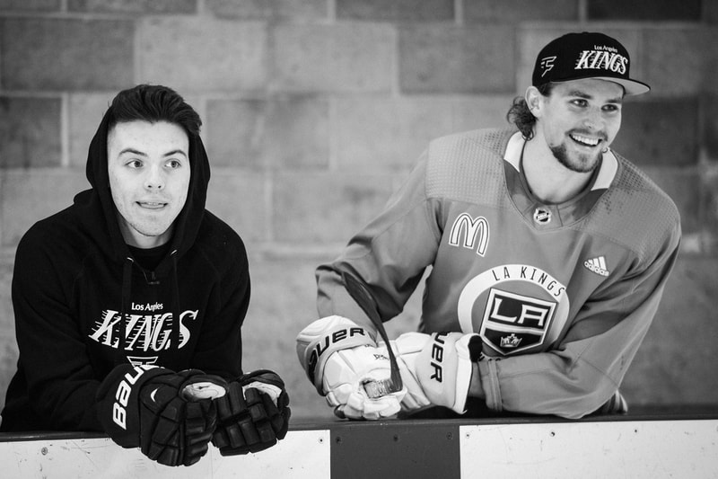 FaZe Clan x LA Kings Collaboration merch Apparel, Charity Event fight2fund tournament stream Adrian Kempe, Austin Wagner, Ben Hutton Blake Lizotte april 1 2020 los angeles