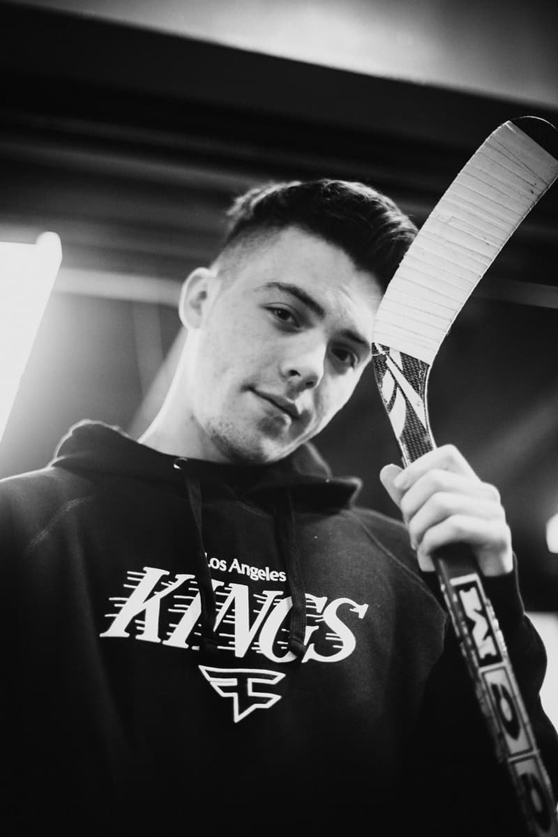 FaZe Clan x LA Kings Collaboration merch Apparel, Charity Event fight2fund tournament stream Adrian Kempe, Austin Wagner, Ben Hutton Blake Lizotte april 1 2020 los angeles