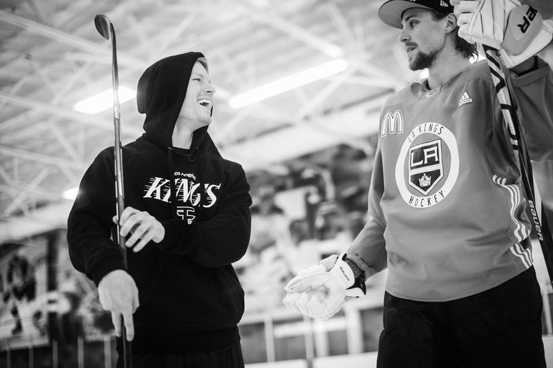 FaZe Clan x LA Kings Collaboration merch Apparel, Charity Event fight2fund tournament stream Adrian Kempe, Austin Wagner, Ben Hutton Blake Lizotte april 1 2020 los angeles