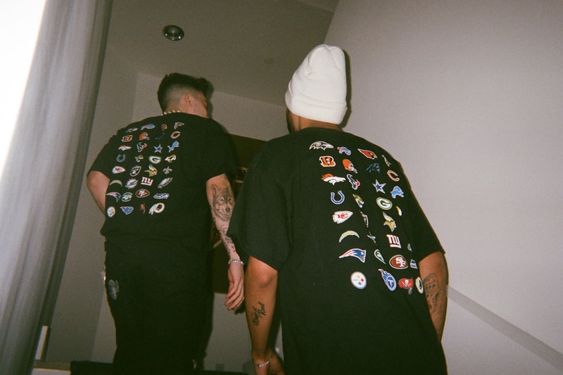 FaZe Clan & NFL "“Draft-A-Thon” Limited Edition Merchandise Collection T-shirts Hoodies Black Helmets Football Teams