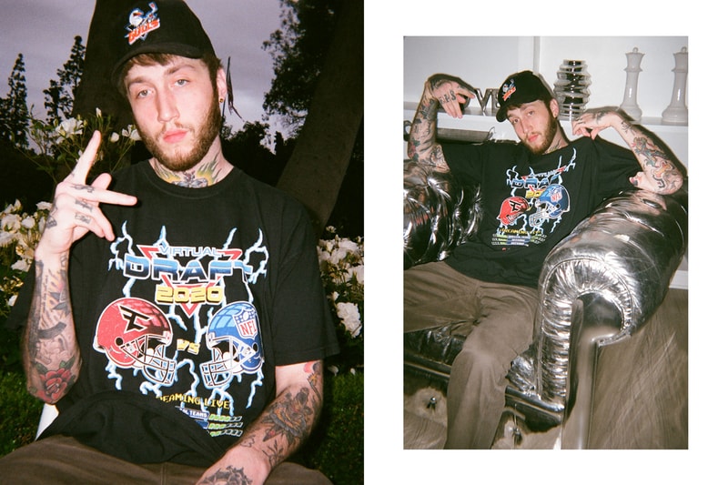 FaZe Clan & NFL "“Draft-A-Thon” Limited Edition Merchandise Collection T-shirts Hoodies Black Helmets Football Teams