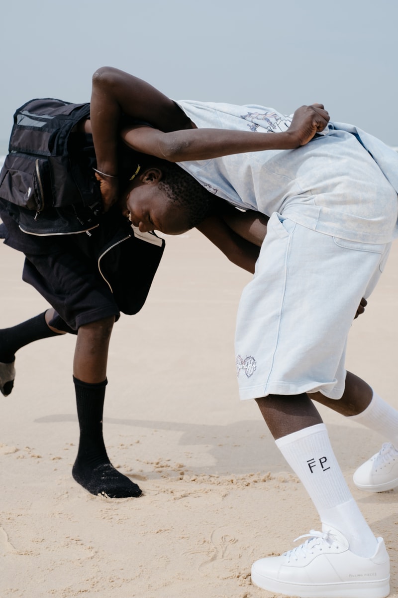 Filling Pieces Spring/Summer 2020 Collection Dakar Senegal Miftha Bahardeen Dieylane Cisse Fictional Family T-shirts Shorts Vests Jackets Blazers Trousers Track Sets Formal Dress Shoes