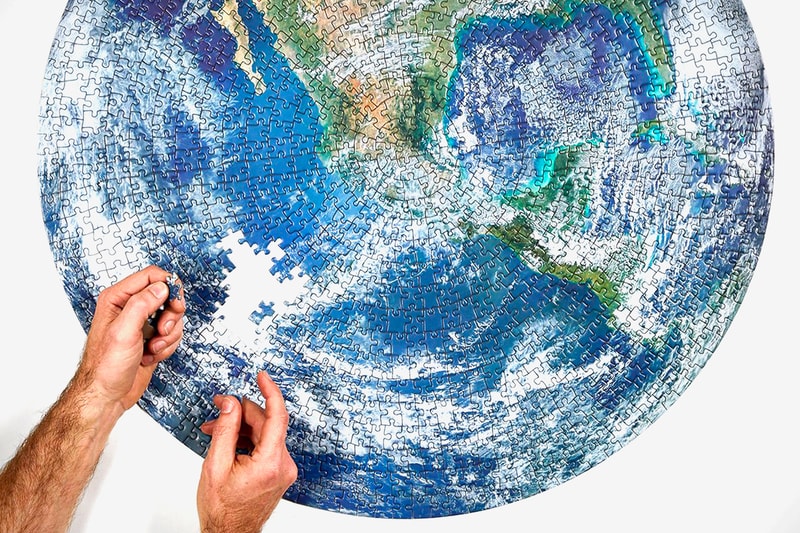 Four Point Puzzles Earth Day Puzzle 50th anniversary Western Hemisphere Pacific Ocean NASA image