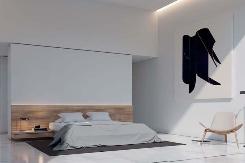 Fran Silvestre Arquitectos House Coimbra-Steinman House Lisbon Portugal Gold Course White Structure Home Two Volumes Pool Terrace