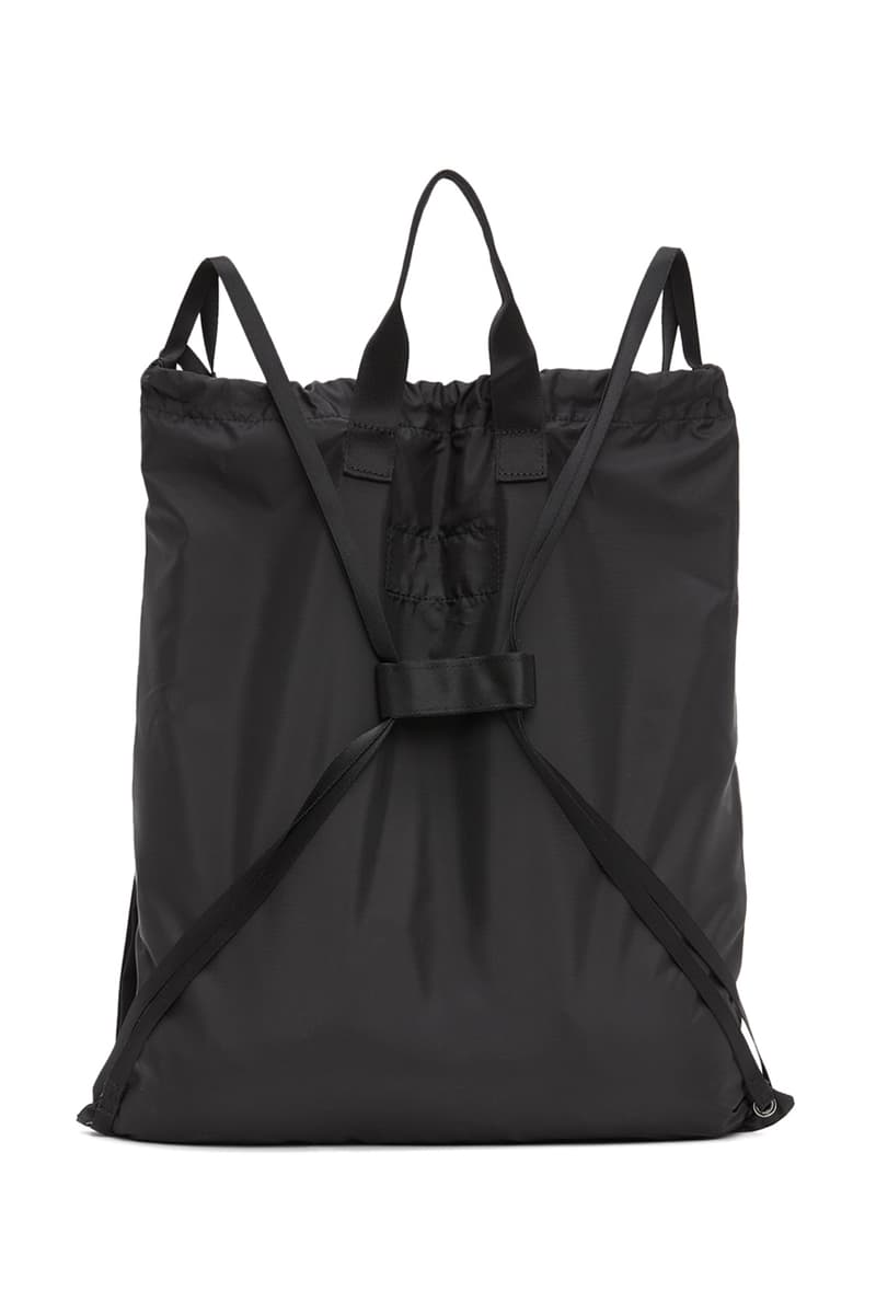 Fumito Ganryu Two Way Military Tote Bags khaki olive drawstrings backpack accessories gym bag menswear streetwear spring summer 2020 collection ripstop logo branding japanese japan carrying solutions