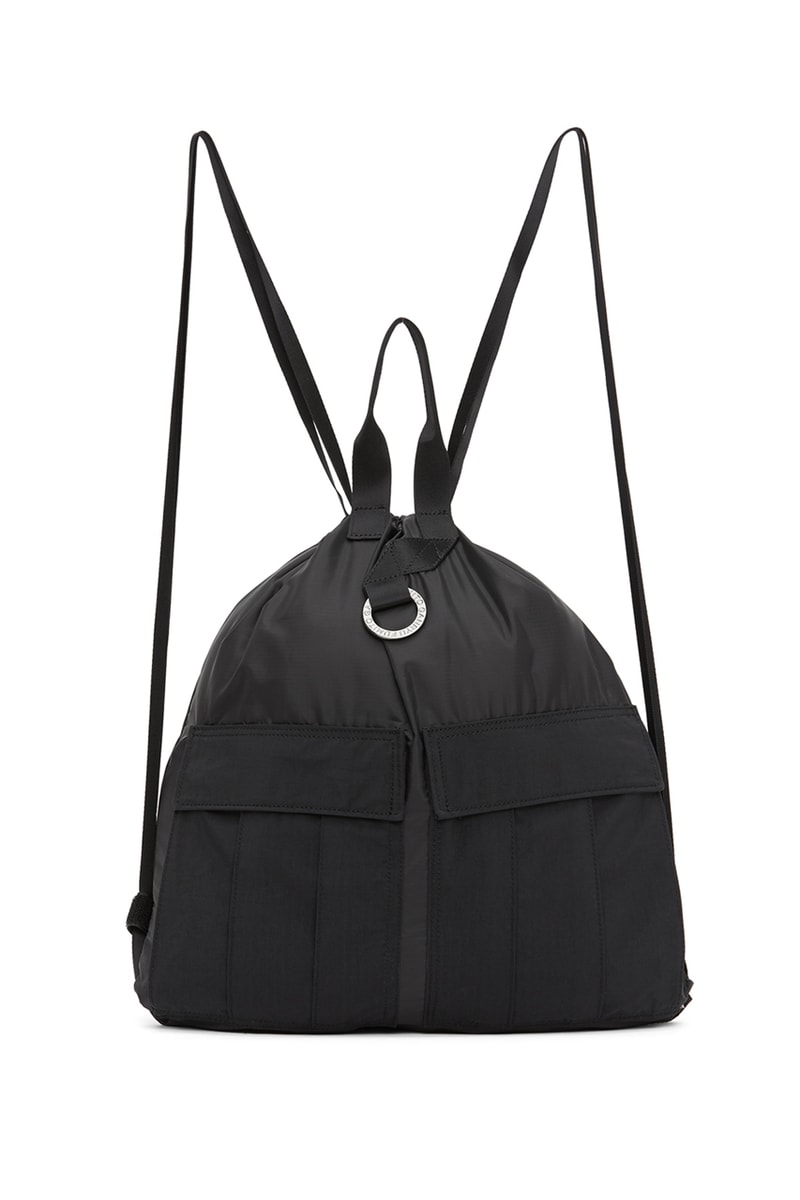 Fumito Ganryu Two Way Military Tote Bags khaki olive drawstrings backpack accessories gym bag menswear streetwear spring summer 2020 collection ripstop logo branding japanese japan carrying solutions 