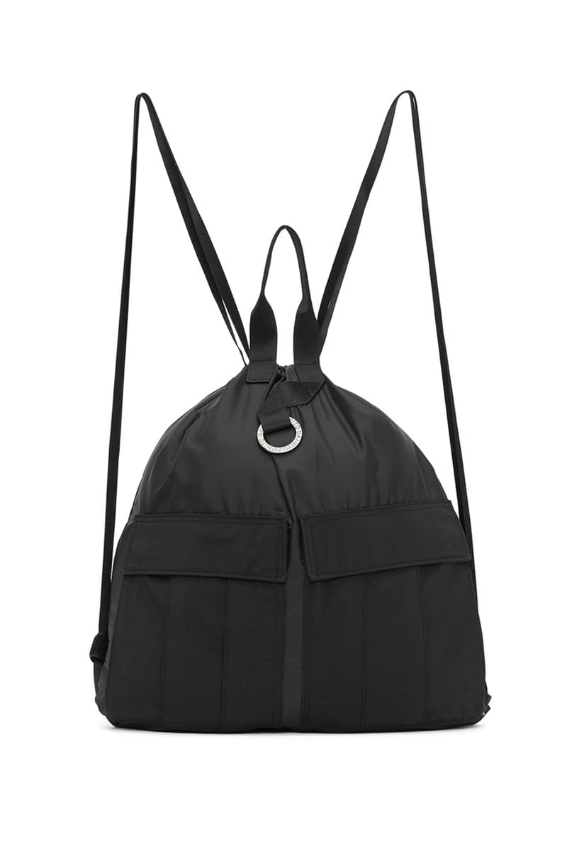 Fumito Ganryu Two Way Military Tote Bags khaki olive drawstrings backpack accessories gym bag menswear streetwear spring summer 2020 collection ripstop logo branding japanese japan carrying solutions