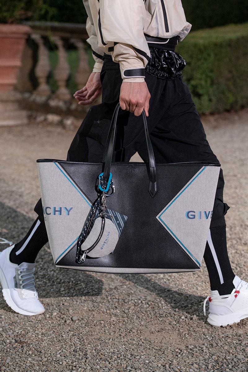 Givenchy Bond Bag Summer 2020 Mens Collection Original Shopper Backpack Belt Bag Duffle Crossbody Clare Waight Keller Strings Chains Detailing Release Information