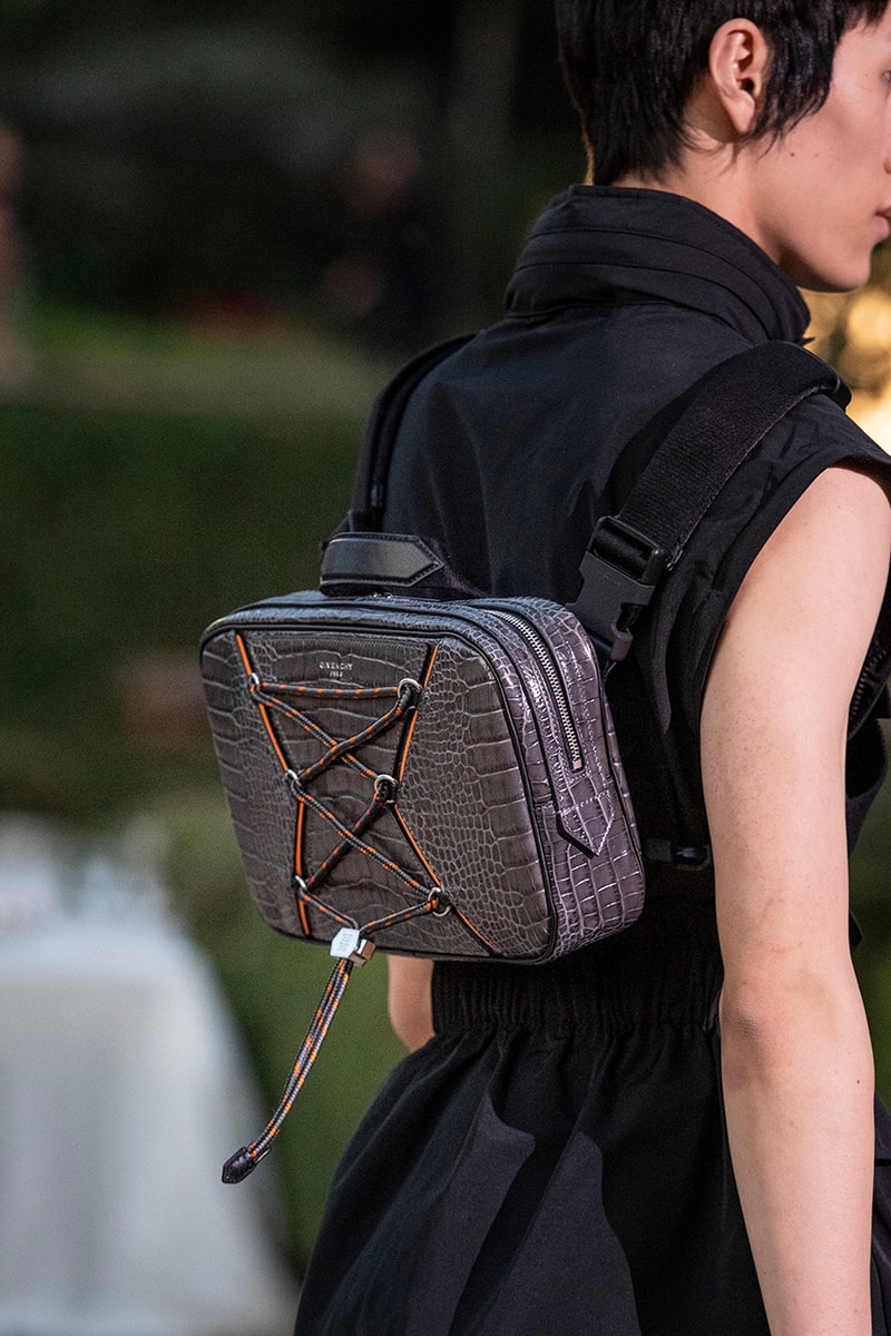 Givenchy Bond Bag Summer 2020 Mens Collection Original Shopper Backpack Belt Bag Duffle Crossbody Clare Waight Keller Strings Chains Detailing Release Information