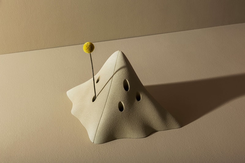Greece is for Lovers & Sandhelden 'Heaps' Modular Flower Vase 3D Printed Quartz Sand Mediterranean Dune 