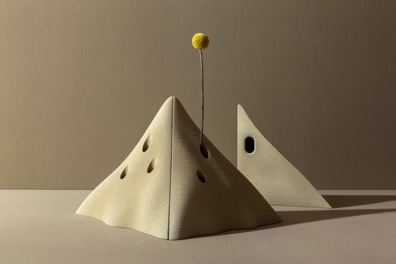 Greece is for Lovers & Sandhelden 'Heaps' Modular Flower Vase 3D Printed Quartz Sand Mediterranean Dune 