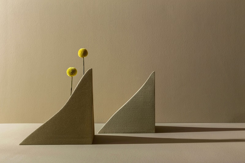 Greece is for Lovers & Sandhelden 'Heaps' Modular Flower Vase 3D Printed Quartz Sand Mediterranean Dune 