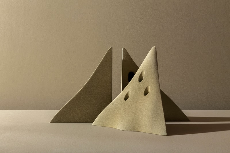 Greece is for Lovers & Sandhelden 'Heaps' Modular Flower Vase 3D Printed Quartz Sand Mediterranean Dune 