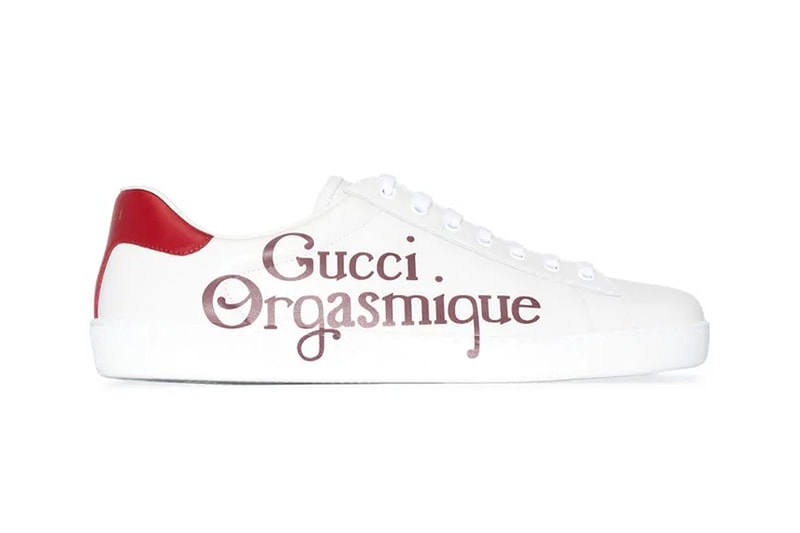 Gucci Orgasmique Red Low Top Ace Sneaker Alessandro Michele shoes kicks footwear low top gucci GG sneakers Italian Luxury 