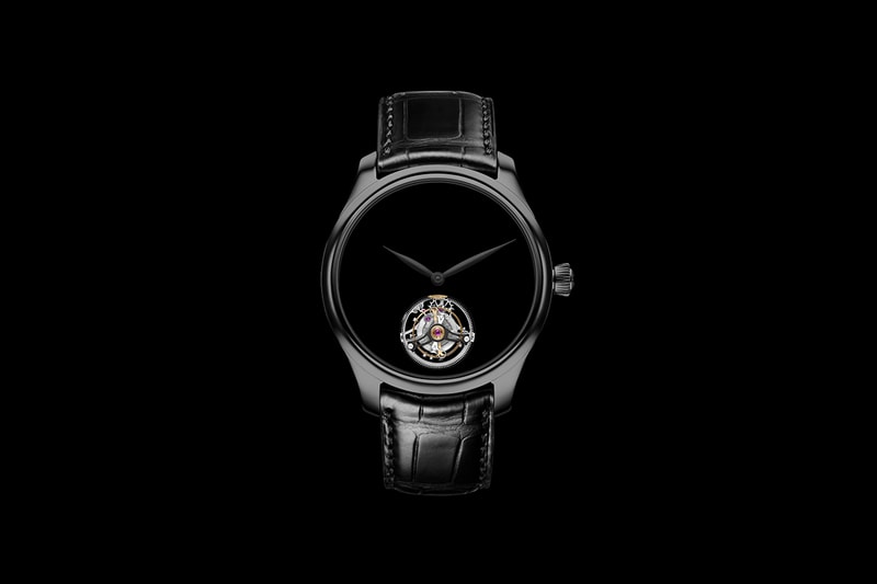 H. Moser & Cie Vantablack Venturer Watch News Tourbillon endeavour swiss dress watch mechanical 