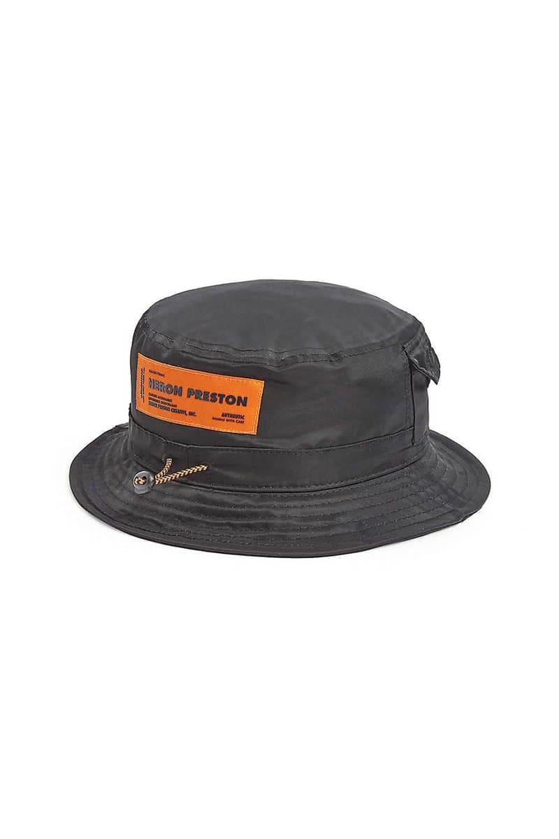 heron preston camouflage printed print nylon bucket hat ss20 spring summer 2020 concrete jungle collection