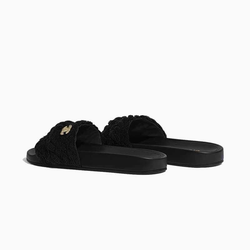 chanel lambskin slides