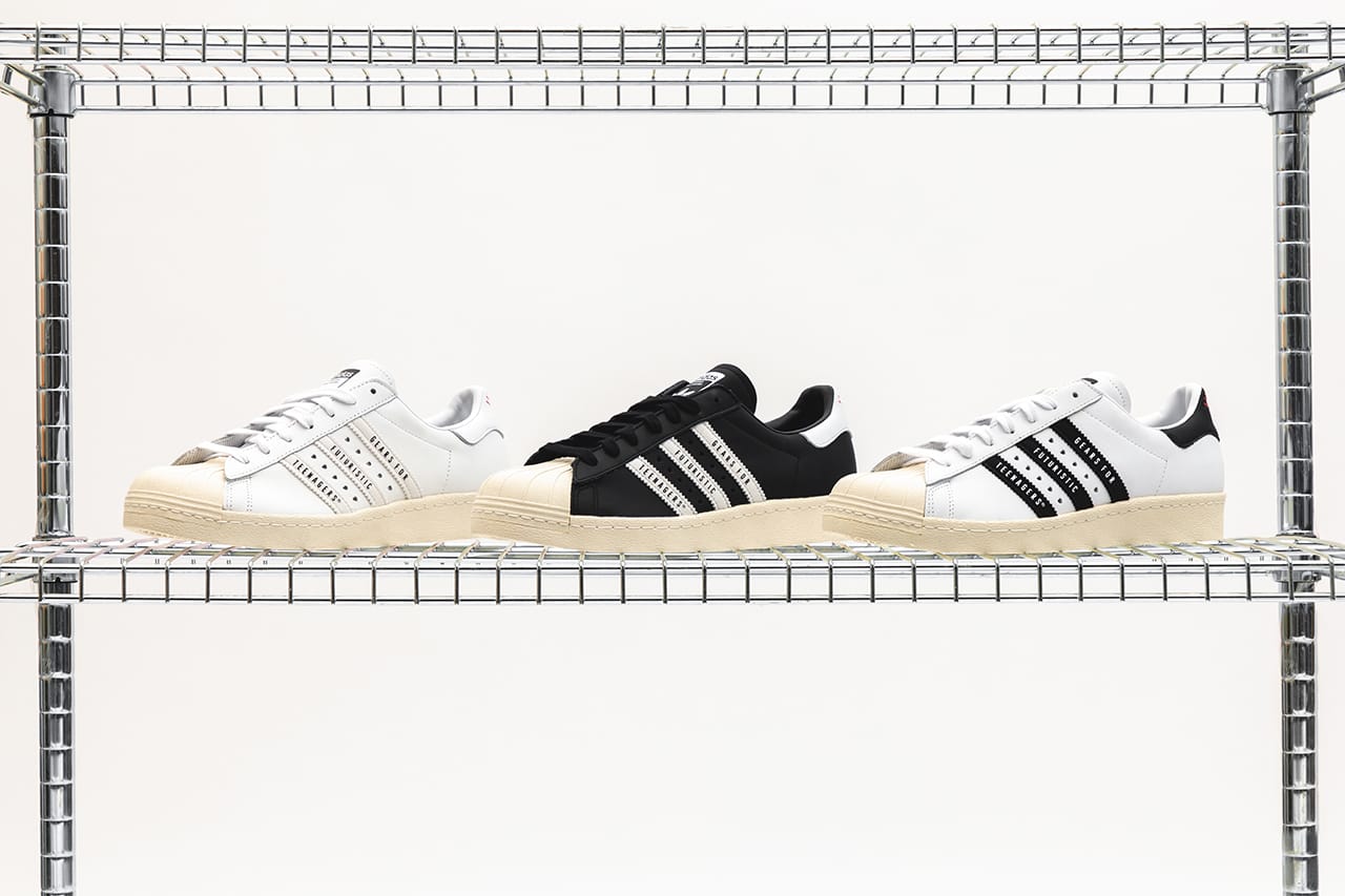 superstar adidas white and black