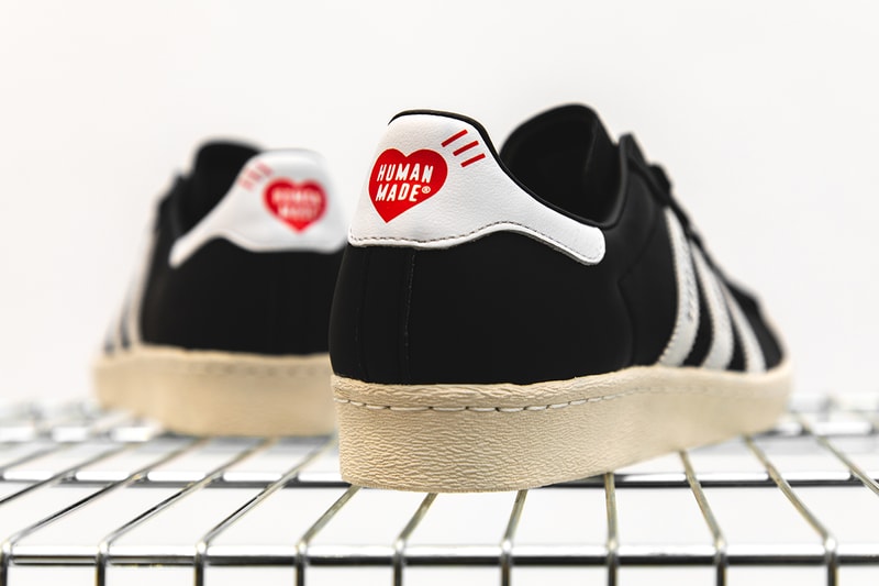 human made nigo adidas originals superstar 80 release information black white closer look details buy cop purchase gears for futuristic teenagers