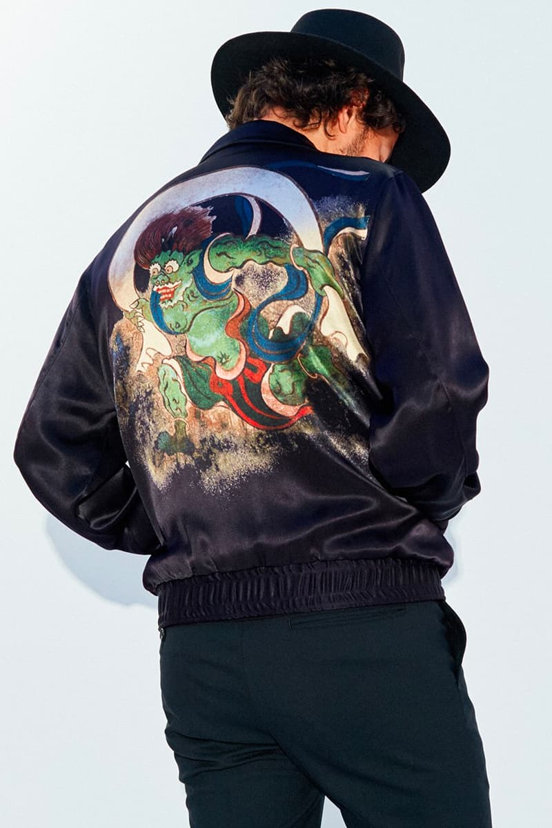 Hysteric Glamor Ogata Korin Souvenir Jacket Hawaiian Shirt Release Wing God Fujin Raijin Zu Raijin Painting Artwork Japan Japanese Fashion Streetwear Nobuhiko Kitamura Nobu 