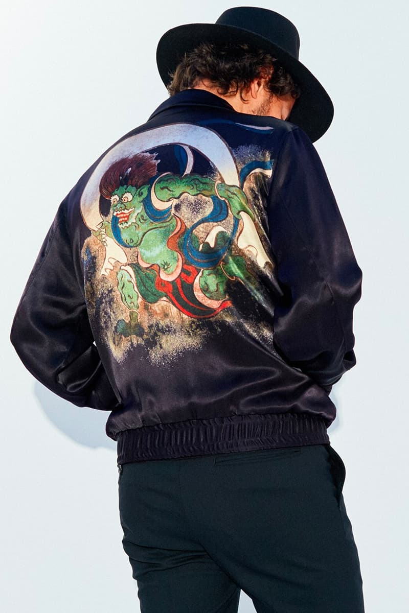Hysteric Glamor Ogata Korin Souvenir Jacket Hawaiian Shirt Release Wing God Fujin Raijin Zu Raijin Painting Artwork Japan Japanese Fashion Streetwear Nobuhiko Kitamura Nobu