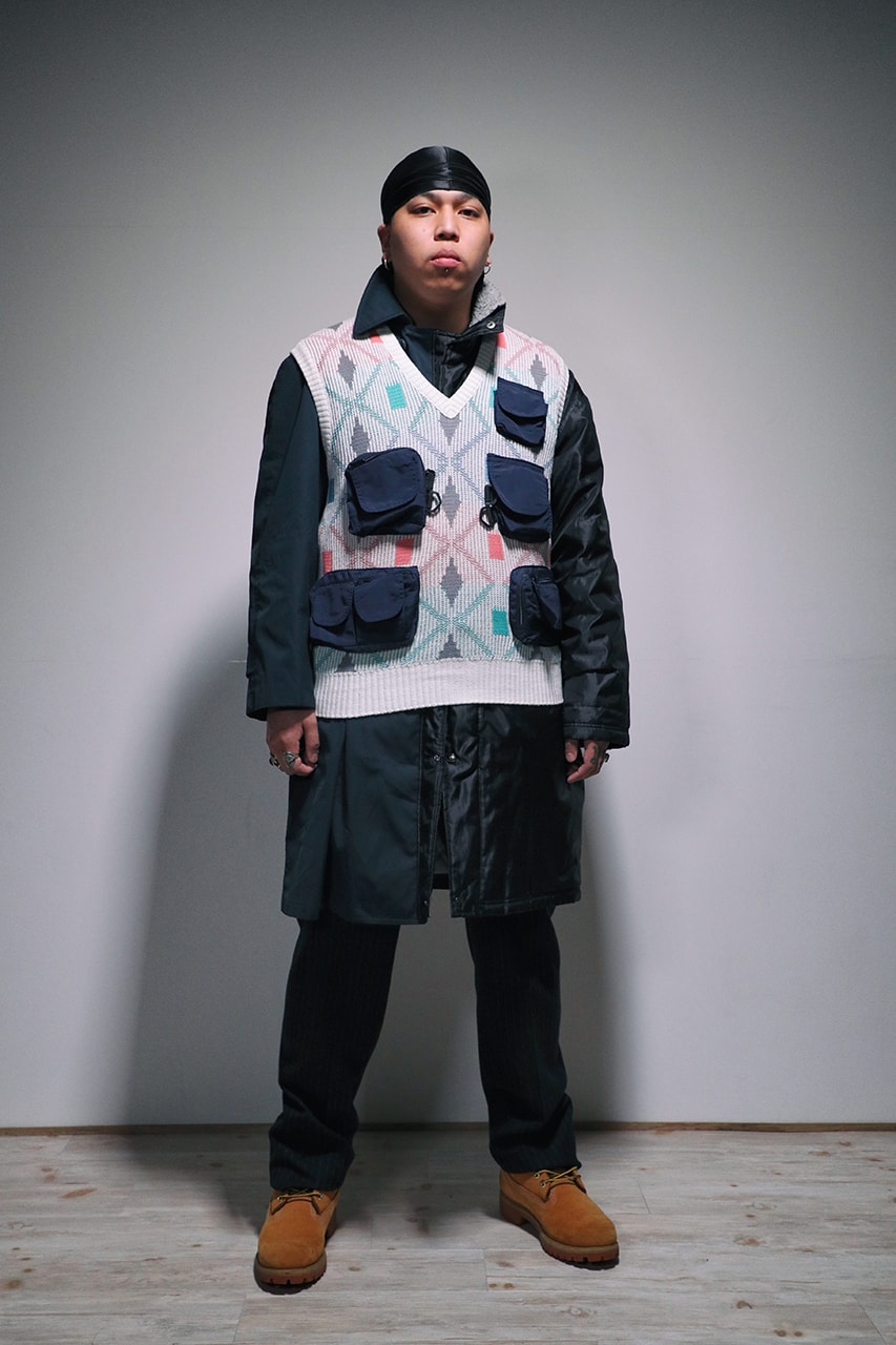 Ichiryu made x Awesome Boy Fall/Winter 2020 Remake Collection Upcycling Sustainability Remade Reworked Vintage Clothing Champion Coogi Sweater