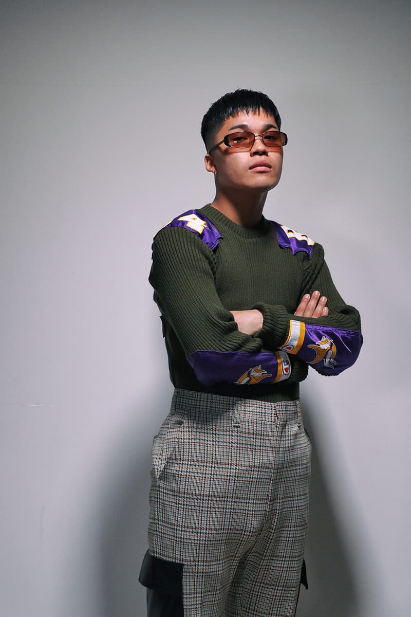 Ichiryu made x Awesome Boy Fall/Winter 2020 Remake Collection Upcycling Sustainability Remade Reworked Vintage Clothing Champion Coogi Sweater