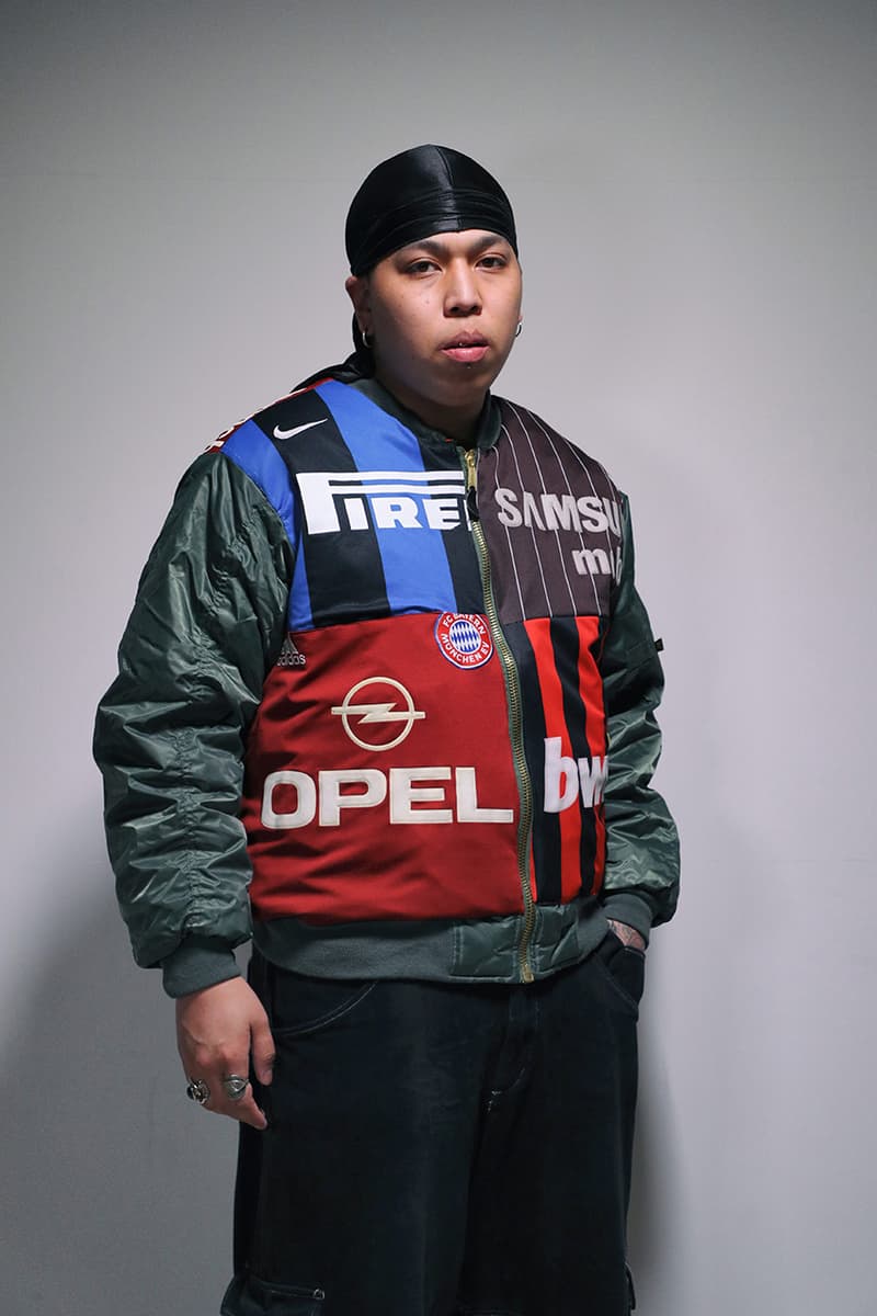 Ichiryu made x Awesome Boy Fall/Winter 2020 Remake Collection Upcycling Sustainability Remade Reworked Vintage Clothing Champion Coogi Sweater