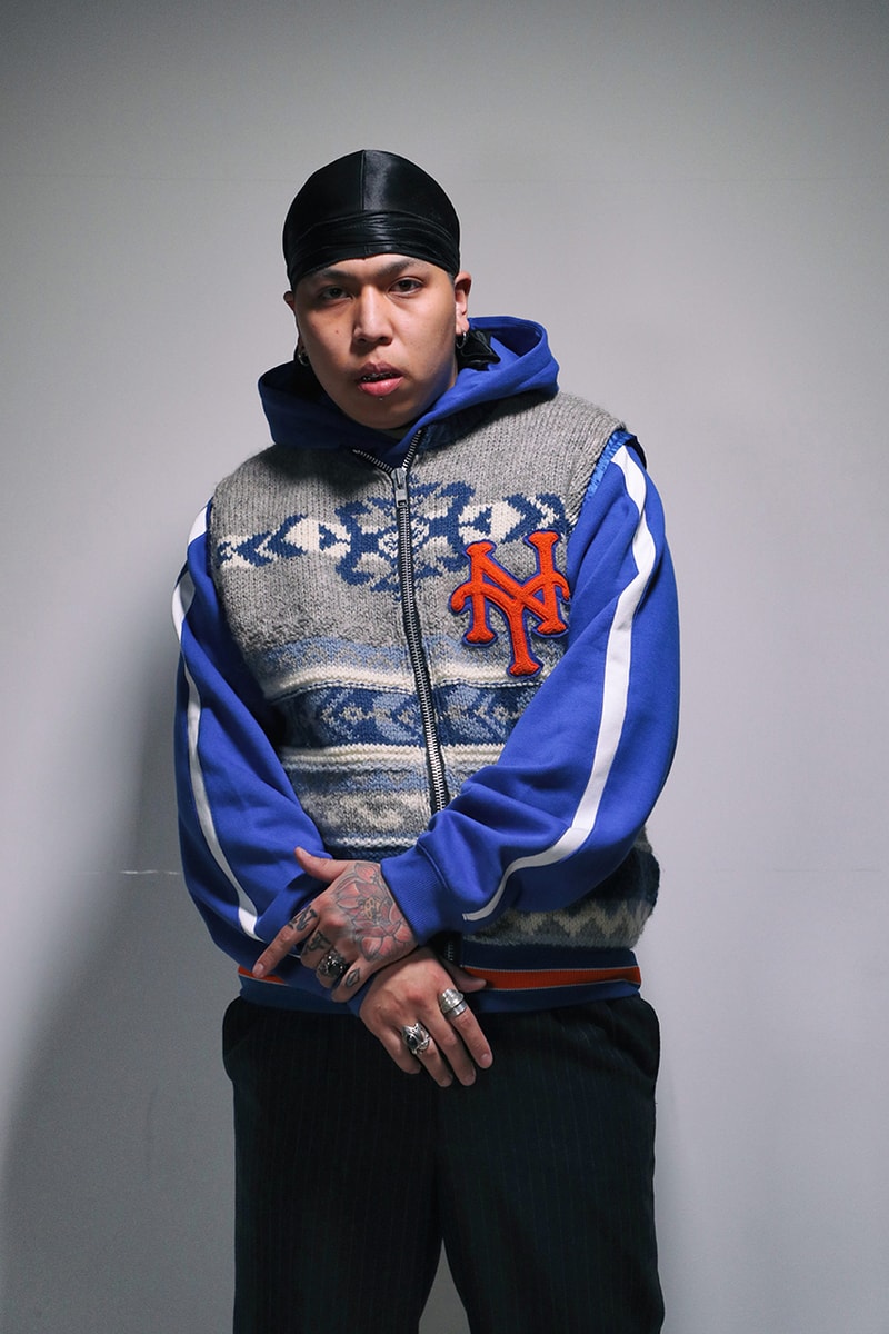 Ichiryu made x Awesome Boy Fall/Winter 2020 Remake Collection Upcycling Sustainability Remade Reworked Vintage Clothing Champion Coogi Sweater