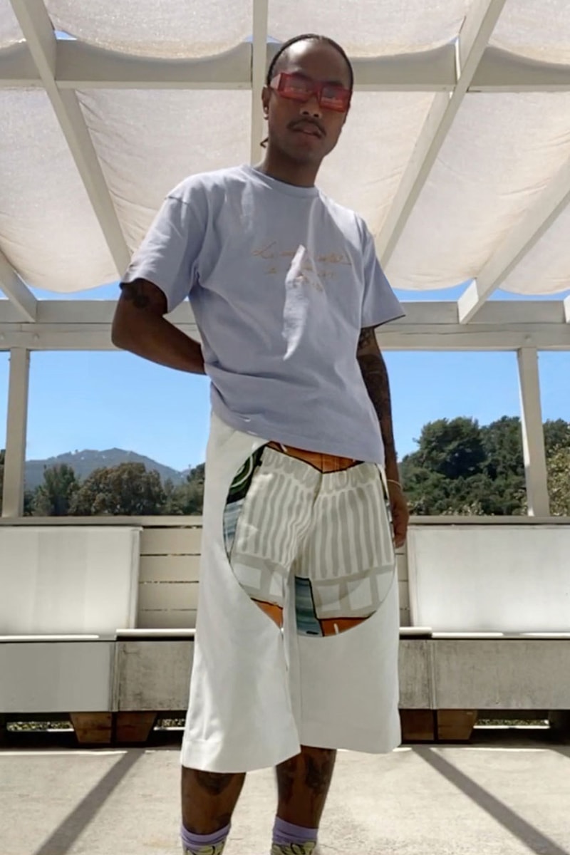 Jacquemus Spring/Summer 2020 Campaign Steve Lacy Pierre-Ange Carlotti Facetime Photographs "Jacquemus at Home" Series Sunglasses T-shirts Flowers Shorts