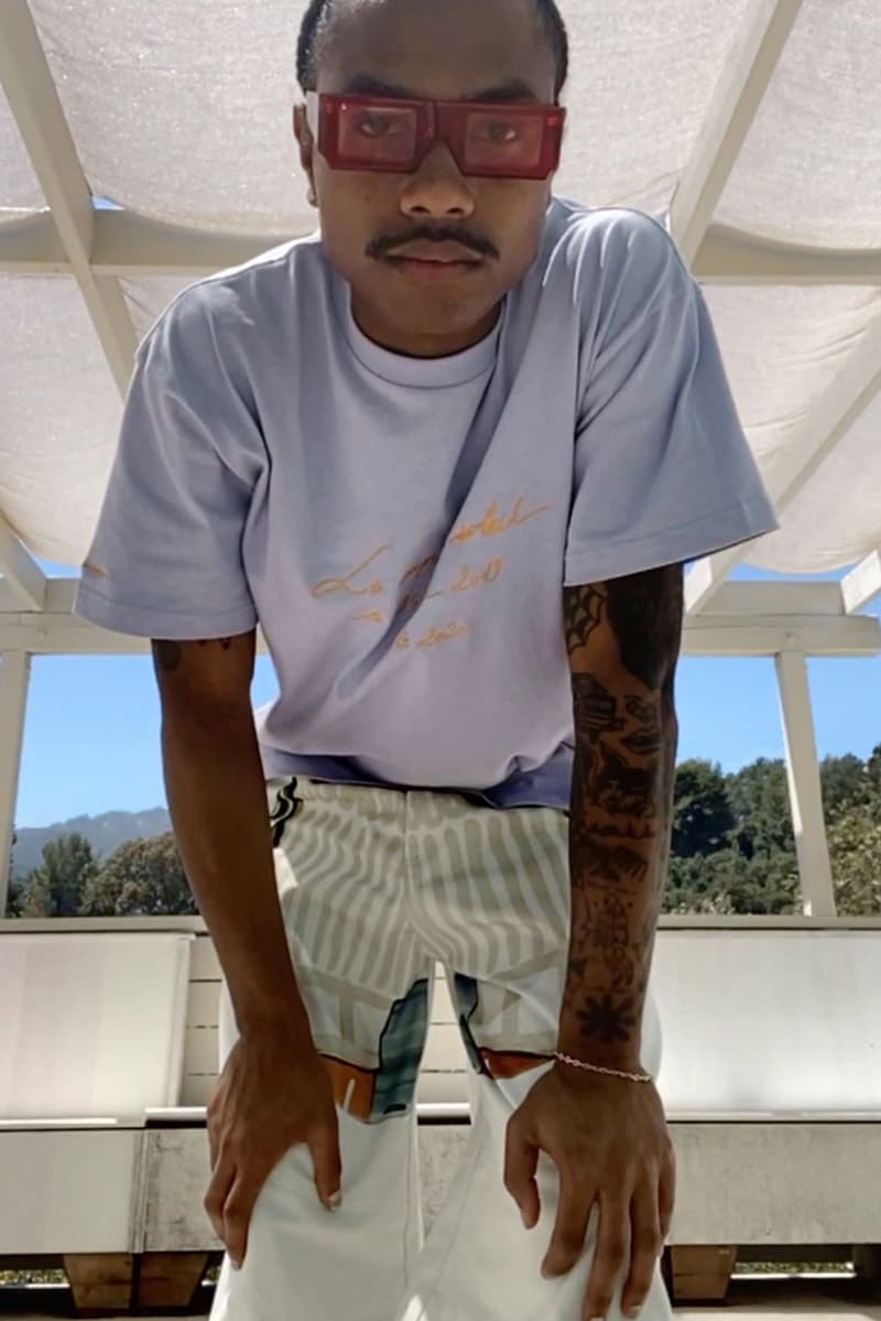 Jacquemus Spring/Summer 2020 Campaign Steve Lacy Pierre-Ange Carlotti Facetime Photographs "Jacquemus at Home" Series Sunglasses T-shirts Flowers Shorts