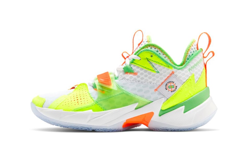 Jordan Why Not Zer0.3 "Splash Zone" PE First Look Release Information Footwear Basketball Super Soaker Inspired Childhood Memories Russell Westbrook Court Bold Design Sneakers Drop Dates Cop Online